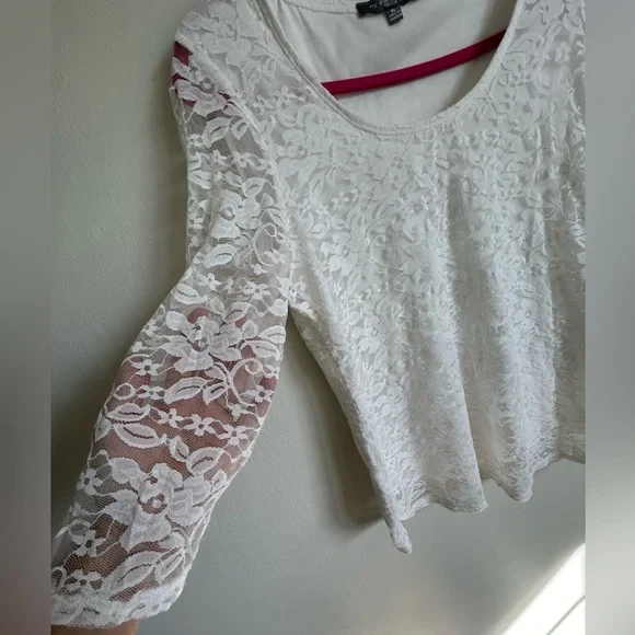 White Lace Top size PL - Picture 3 of 5